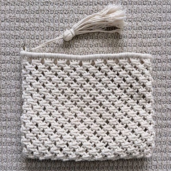 Knit clutch zipper pouch / bag - Picture 2 of 6
